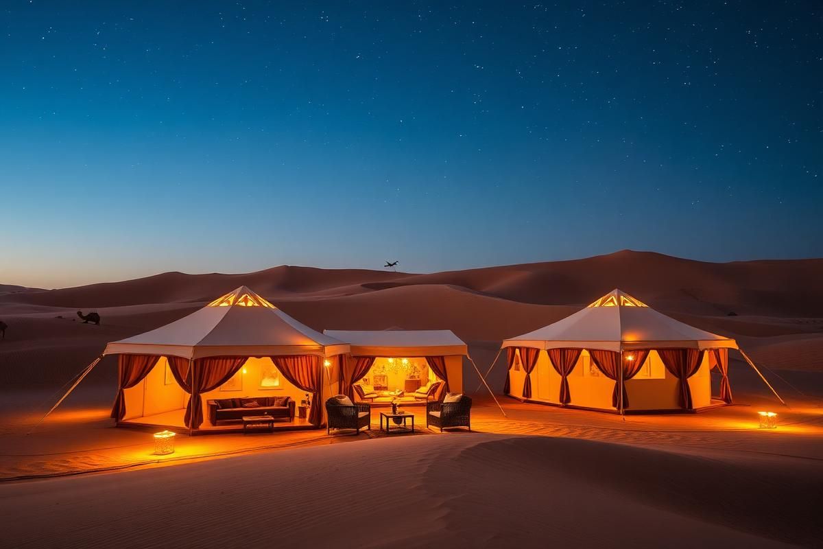 Luxury desert camp Morocco